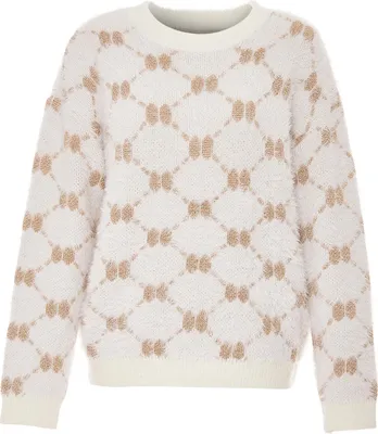 Produktbild von ebeeza damen strickpullover - wollweiss, M