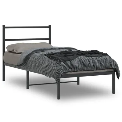 Imagen del producto de Maison Exclusive: Estructura de cama con cabecero de metal , 90x190 cm