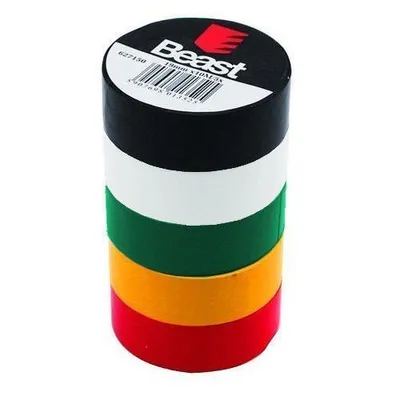 Obrázek produktu pro Barevná izolační páska 19 mm x 10 m 5 kusů.