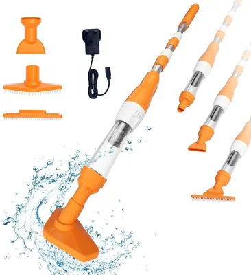 Image de Aspirateur de piscine 3 en 1 électrique réglable PoolyPoly 1814 pour spa jacuzzi piscine 90 min