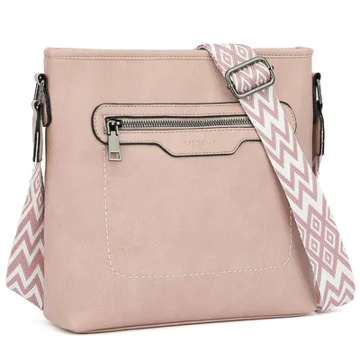 Produktbild von Umhängetasche Schultertasche für Damen Modische Henkeltasche Crossbody Bag Multi-Taschen-Design, verstellbare Schultergurte, Gesäßtasche