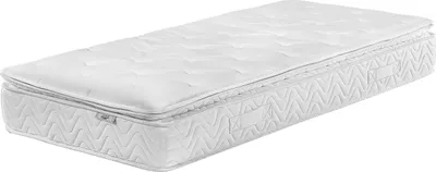 Produktbild von BELIANI Memory Foam Matratze mit Taschenfederkern Creme 90 x 200 cm Abnehmbarer Bezug Kindermatratze Komfortabel Medium Härtegrad