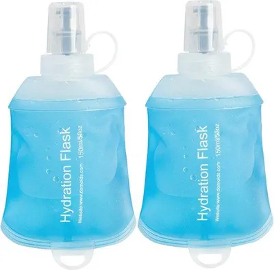 Obrázok produktu pre Mäkká skladateľná fľaša na vodu 150 ml – beh, bicykel