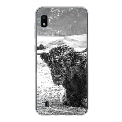 Produktbild von MuchoWow® Handyhülle Schutzhülle Hülle für Samsung Galaxy A10 Schottischer Highlander - Berg - Tiere Silikon Softcase Handy Hülle - Schutzhülle