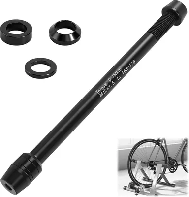 Imagen del producto de Entrenador de bicicleta con resistencia ajustable, compatible con todas las bicicletas, para entrenamiento en interiores
