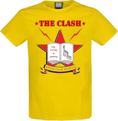 Obrázok produktu pre The Clash - Tričko s nápisom "Know Your Rights" pre mužov/ženy Uni PH4788 (M) (Gelb)