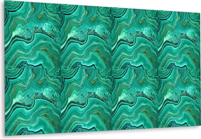 Obrázek produktu pro Malachitová Textura – Samolepicí Obklady na Zeď – PVC Nástěnné Panely – Vinylové Samolepicí Dlaždice – 3D Obklady Bez Vrtání – Nalepovací Tapety do Kuchyně a Koupelny – Samolepicí Fólie na Dlaždice – 100x50 cm
