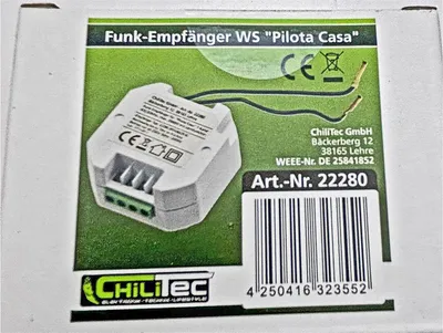 Image de ChiliTec Récepteur radio WS pour Pilota Casa max. 2000W, COMPLETE un interrupteur