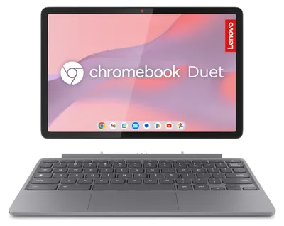 Image de Lenovo Chromebook Duet 11M889 MediaTek 838 27,8 cm (10.9") Écran tactile WUXGA 4 Go LPDDR4x-SDRAM 64 Go eMMC Wi-Fi 6 (802.11ax) ChromeOS Gris Italien