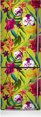 Obrázok produktu pre Magnetické magnety na chladničku 70x190 cm - Maľovaná záhrada