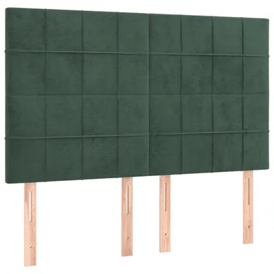 Produktbild von Kopfteil Dunkelgrün 144x5x118/128 cm Samt