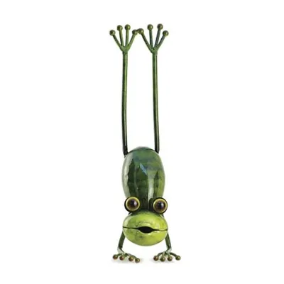 Immagine prodotto di Bella rana yoga, il tuffatore, per la decorazione del giardino, in metallo Nuova figura animale, figura in metallo per il design del giardino V-93803