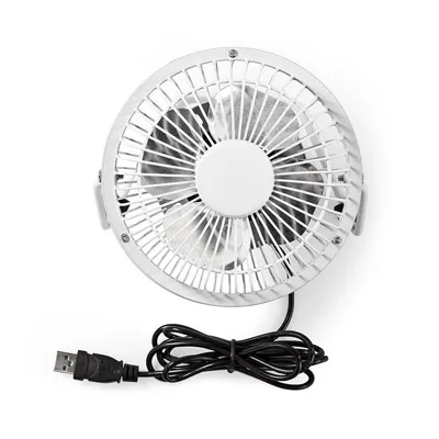 Zdjęcie produktu dla Wentylator stacjonarny | Zasilanie USB | Średnica: 100 mm | 3 W | 1-biegowa | Biały