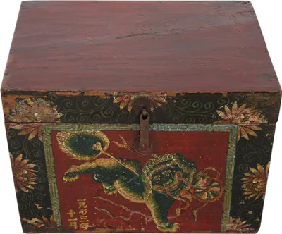 Produktbild von Fine Asianliving Chinesische Aufbewahrungskiste Orientalische Möbel Truhe Holztruhe Dekotisch Truhenbank Massiv Holz Groß Deckel Couchtisch Tischtruhe Sitztruhe Truhe Antik 0 x 0 x 0cm