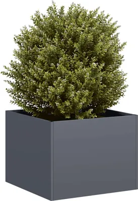 Produktbild von "im Sonderangebot"Pflanzgefäß Moderne - Pflanzkübel - Blumentopf - Anthrazit 40x40x30cm Stahl Promotion585367 - Beete