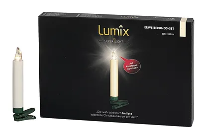 Produktbild von Christbaumkerze kabellos Lumix Superlight 6er Erweiterung elfenbein