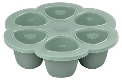 Produktbild von Beaba Aufbewahrungsbehaelter Multiportions aus Silikon 6 x 150 ml salbeigruen; 914001