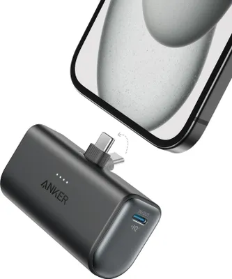 Produktbild von Anker Nano Powerbank (22,5W, Integrierter USB-C Konnektor) Schwarz