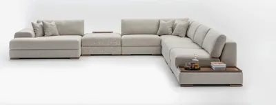 Image de Canapé d'angle en U Meubles Salon Design Gris Canapé d'angle