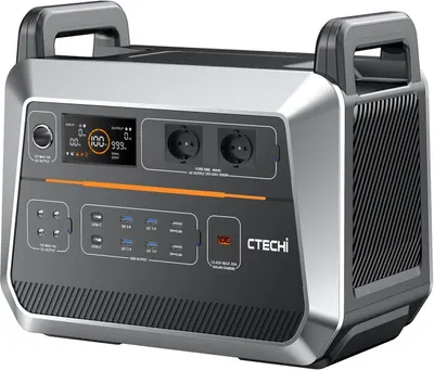 Produktbild von CTECHi Powerstation ST2000 2000Watt 1,5Kwh Solar Strom Generator Kraftwerk LiFePO4