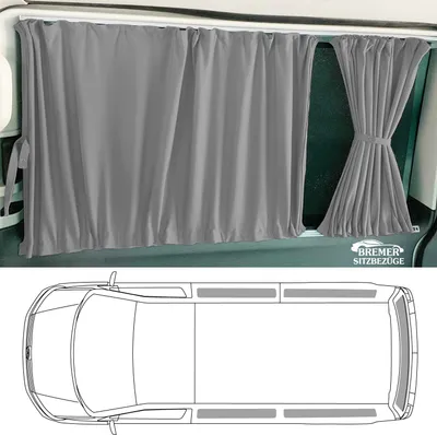 Image de Rideaux sur mesure pour Mercedes Vito Viano W639 L3 (704) en gris