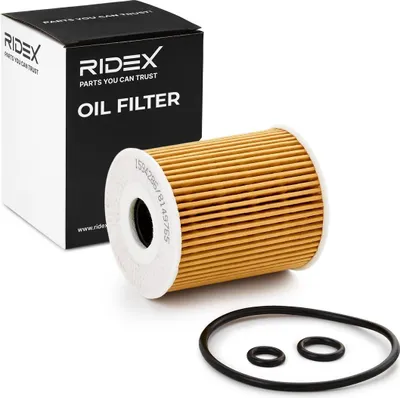 Produktbild von Ölfilter RIDEX 7O0147 Filtereinsatz für VW Polo Schrägheck (6R1, 6C1) Polo Limousine (602, 604, 612, 614) für SKODA Fabia II Schrägheck (542)