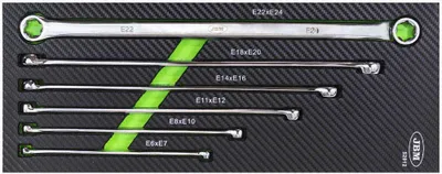 Zdjęcie produktu dla JBM 52912, E10, E11, E12, E14, E16, E18, E20, E22, E24, E6, E7, E8, Metaliczny, 1,61 kg, 6 szt.