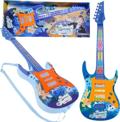 Image de Guitare Électrique Pour Enfants Led Musique Lumière Instrument Cadeau