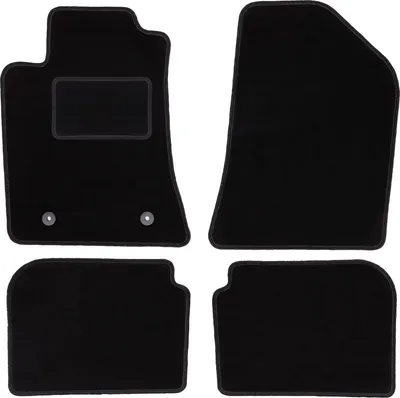 Image de Tapis en velours noir pour : Toyota Avensis II T25 break, liftback, berline (2003-2009)