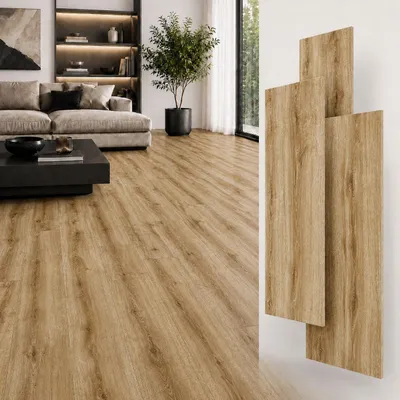 Produktbild von SPC Klick Vinylboden 5mm mit Trittschalldämmung wasserfest Holzdekor – Designboden für Renovierung und Wohnräume