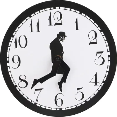 Image de Horloge murale de style comique, horloge murale originale pour la maison et le bureau, horloge amusante et silencieuse