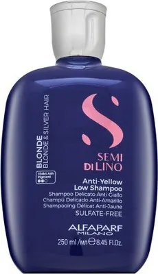 Produktbild von Alfaparf Milano Semi Di Lino Blonde Intense Anti-Yellow Low Shampoo neutralisierte Shampoo für blondes Haar 250 ml