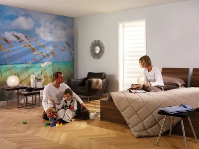 Produktbild von Komar Fototapte "Ocean Breeze", blau/grün/beige, Meeresbrise, Sand, 368 x 254 cm