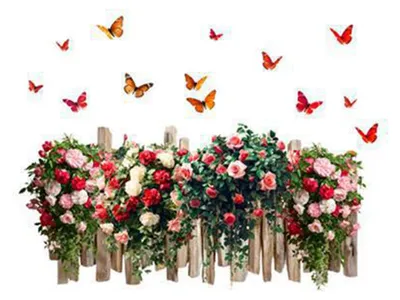 Produktbild von Fensteraufkleber mit Blumen und Schmetterlingen aus PVC, Frühlingsblumenmuster, stoßfest, abnehmbar, für Zuhause, Partys, Geschäfte, Glastüren und Fensterdekoration.