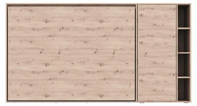 Produktbild von SMARTBett SET M2 Schrankbett 140x200 Horizontal und Schrank Wildeiche