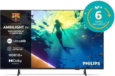 Obrázek produktu pro Philips 50PUS8010/12 | 50 | Smart TV | TITAN OS | UHD | Černý