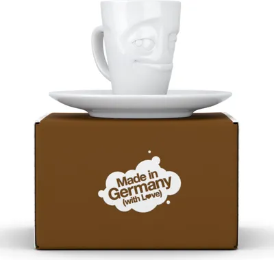 Produktbild von Fiftyeight Products Espresso Mug mit Henkel - verschmitzt weiß