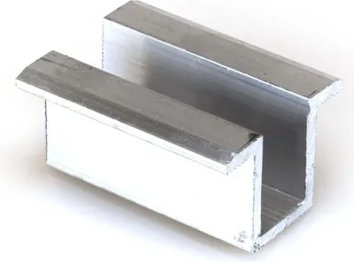 Produktbild von 0% DE 100x ALU Mittelklemme Silber Module Universal für Solar PV Photovoltaik
