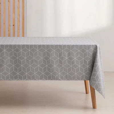 Immagine prodotto di Tovaglia geometrica 140x240 cm, grigia
