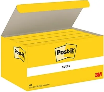 Produktbild von Post-it-memoBlok 3m Post-It 653Yel 38x51mm Gelb | 96 Stücke