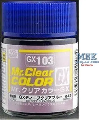 Immagine prodotto di GUNZE GSGX103 Mr. Clear Color GX (18 ml) Blu trasparente