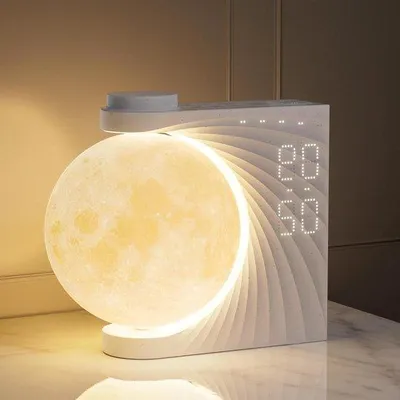 Produktbild von Lichtwecker Mondlampe mit RGB-Licht und Naturgeräuschen
