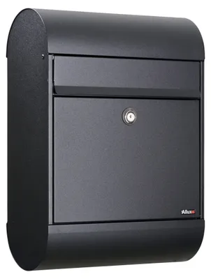 Produktbild von ALLUX 6000 Design Briefkasten - Schwarz mit Euro Schloss