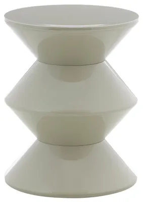 Image de HowHomely | Table d'appoint - Table basse - 36 x 36 x 45 cm - Table de salon - grise - Table basse - moderne et minimaliste