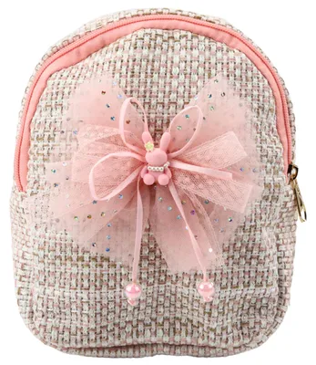 Immagine prodotto di Zaino per bambini fiocco intrecciato coniglietto rosa 21 cm 2 l