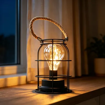 LED-Laternenlicht 20 Lampen, USB/Batterie, warmweiß, 13x13x19 cm