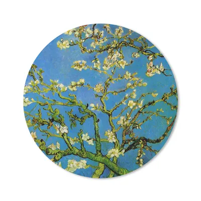 Produktbild von MuchoWow® Mauspad Mousepad Mandelblüte - Vincent van Gogh 50x50 cm - Mousepads - Maus Mat - Pad - Mausunterlage - Vinyl