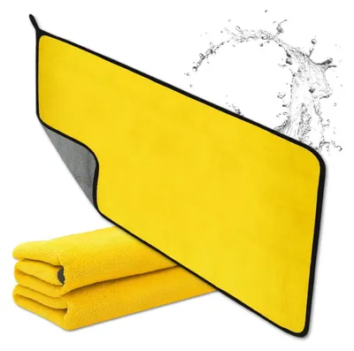 Obrázek produktu pro EDIBAZZAR | Ručník z mikrovlákna 160x60 cm do auta, ručník na sušení a čištění