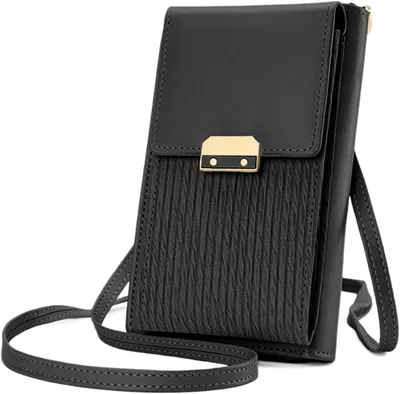 Produktbild von Mini Kunstleder Handtas Damen, verstellbarer Schulterriemen, Kartenfächer, kompakt, Crossbody Tasche für Alltag