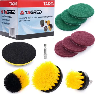 Produktbild von Set Bürstenaufsatz 10 tlg. Reinigung Bürste Bohrmaschine